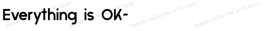 Everything is OK字体转换